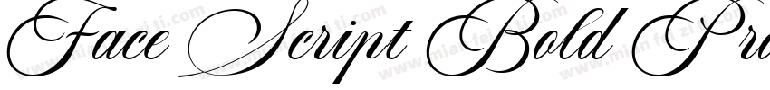 Face Script Bold Pro字体转换